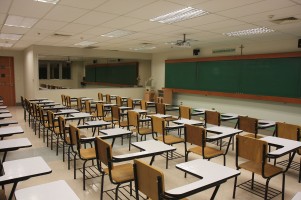 empty classroom